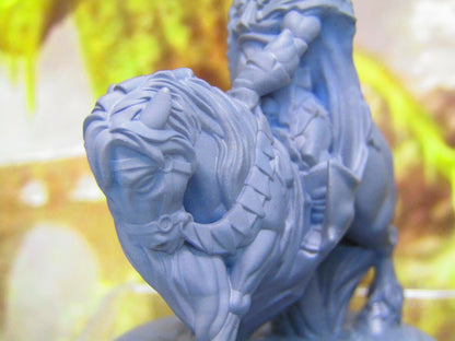 Death Knight Pair Mini Miniature Figure 3D Printed Model 28/32mm Scale Fantasy