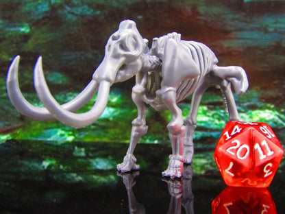 Mammoth Undead Elephant Skeleton B Mini Miniature Model Character Figure