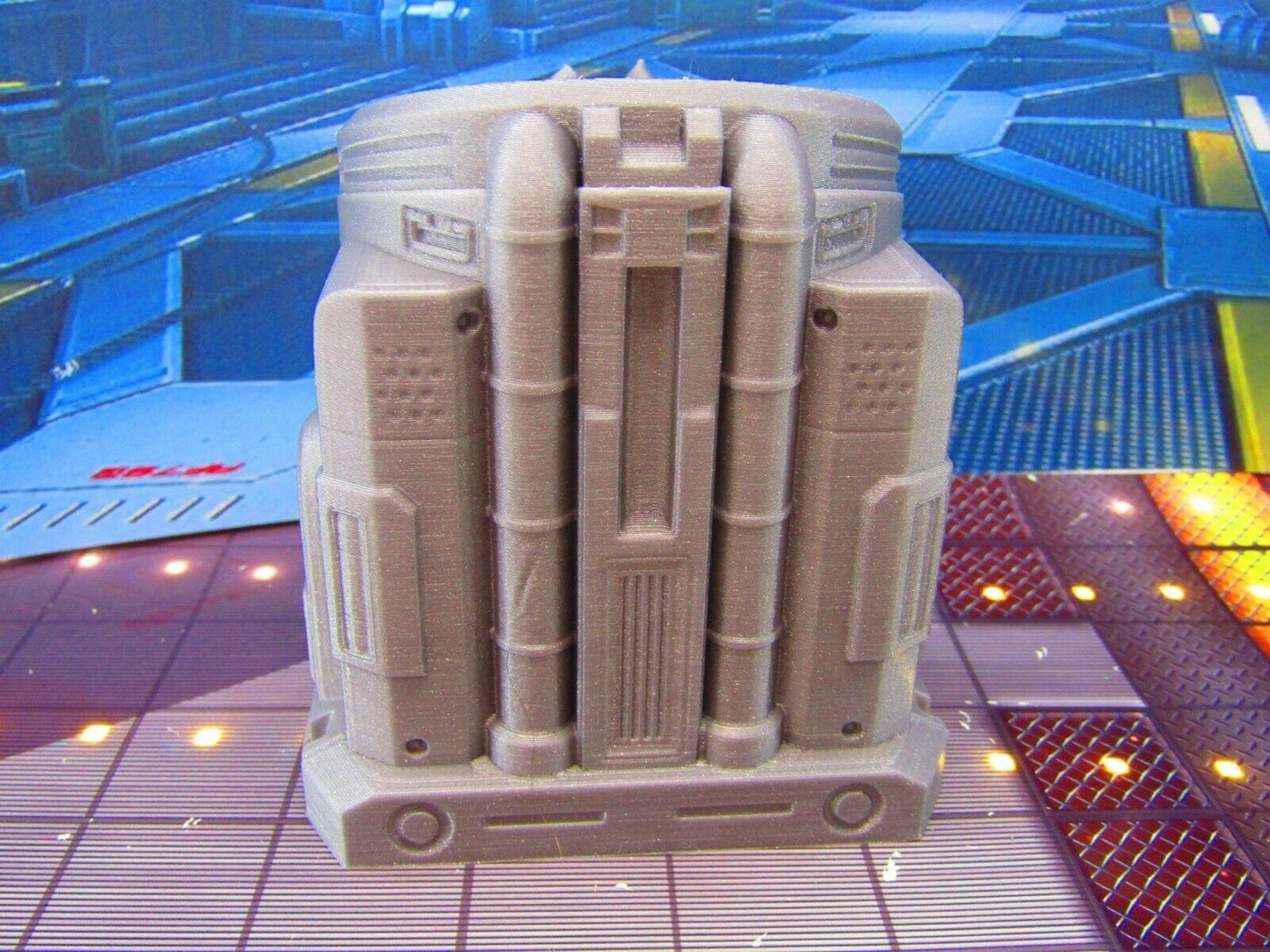 Containment Holding Chamber Cage Cell Damaged Scenery Terrain 3D Printed Model