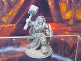 Dwarven Female Warrior Adventurer Mini Miniatures 3D Printed Model 28/32mm