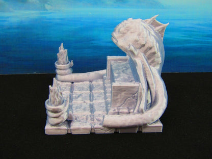 Kraken Cthulhu Seaside Summoning Shrine Scatter Terrain Scenery 3D Printed