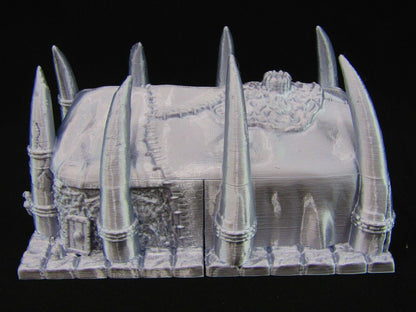 Large Barbarian Gathering Hall Tent Scatter Terrain Scenery 3D Printed Mini