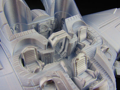 Large Modular Starfighter "Sparrowhawk" Space Ship Scenery Scatter Terrain SciFi