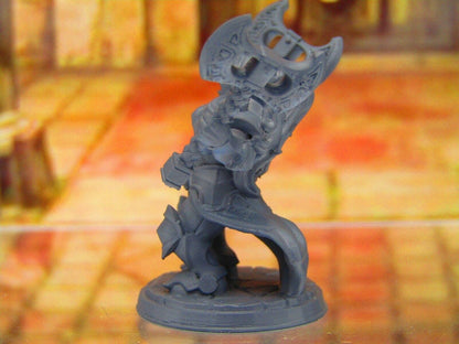 Ignes the Assaulter Female Warrior Soldier Knight Dwarf Mini Miniature 3D Print
