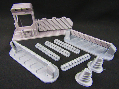 Roadblocks, Gate & Checkpoints Scenery Scatter Terrain 3D Printed Model 28/32mm