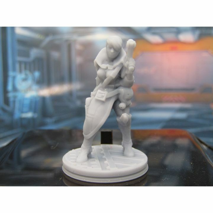 Lot of 6 Space Crew Mini Miniature Figure Scenery Terrain 3D Printed Model