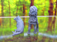 
              Wild / Feral Wolf Boy & Dog Companion Mini Miniature 3D Printed Figure Model
            