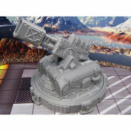 Large Anti Aircraft Gun Turret Scatter Terrain Scenery Miniature 3D Printed