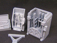 
              6pc Weapons Arms Racks Armory Miniatures 3D Printed Model 28/32mm Scale Sci Fi
            