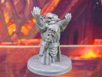 
              Gray Dwarf Cleric Summoner Wizard Sorcerer Mini Miniature Figure 3D Printed
            