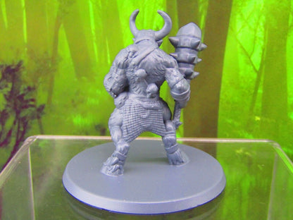 Minotaur Monster Mini Miniatures 3D Printed Resin Model Figure 28/32mm Scale RPG