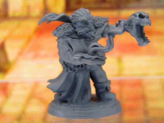 Kenus Soulstealer Necromancer Wizard Sorcerer Dwarf Mini Miniature 3D Printed