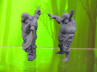 
              Undead Zombie Orc Pair Mini Miniatures 3D Printed Model 28/32mm Scale RPG
            