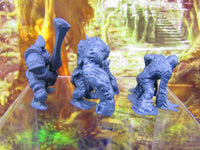 
              3pc Golem Set Clay, Flesh, Metal Mini Miniatures 3D Printed Resin Model
            