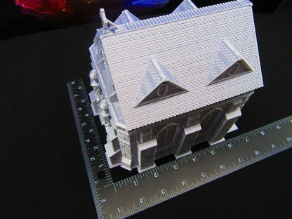 Creepy Gothic Church for Graveyard / Cemetary Scatter Terrain Scenery 3D Print