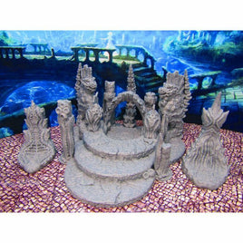 Merfolk Mermaid Deep Sea Royal Coral Throne Room Scenery Scatter Terrain Props
