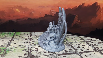Boneyard Skull Bone Throne 28mm Scale Dungeons & Dragons Scatter Terrain