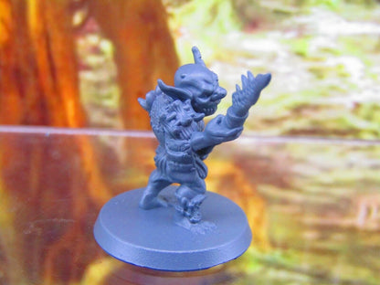 Goblin Spearman Mini Miniatures 3D Printed Resin Model Figure 28/32mm Scale