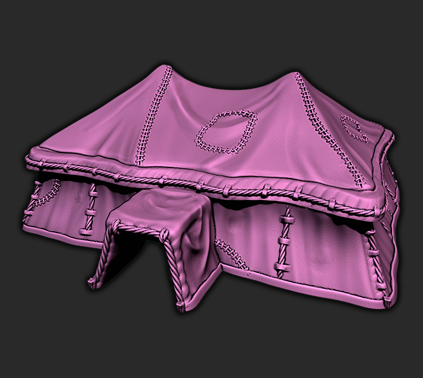 Large Circus Style Tent Scatter Terrain Tabletop Scenery Gaming Mini Miniature