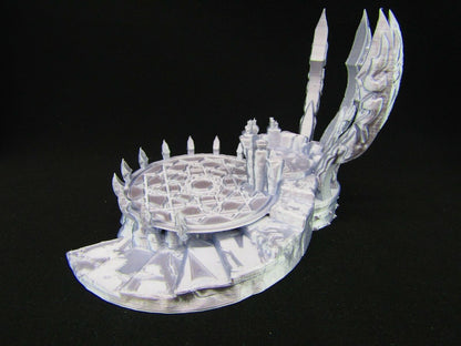 Evil Occult Pulpit Summoning Circle Scatter Terrain Scenery 3D Printed Mini