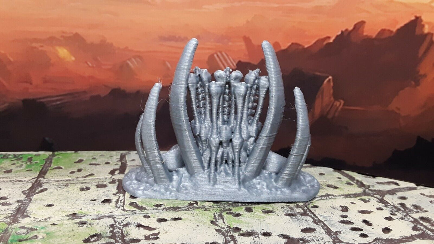Boneyard Skull Bone Throne 28mm Scale Dungeons & Dragons Scatter Terrain