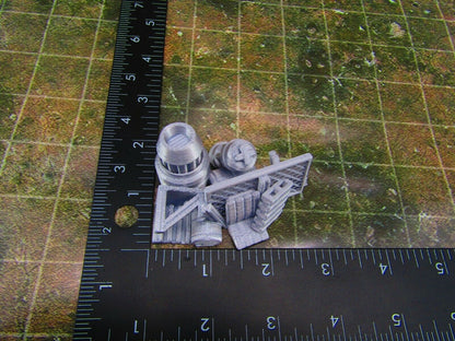 2pc Junk Street Rubble A Scatter Terrain Scenery Wasteland Apocalypse Dystopian