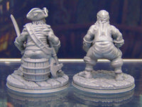 
              Dwarf Brawler Pirate Mini Miniature Figure 3D Printed Model 28/32mm Scale
            