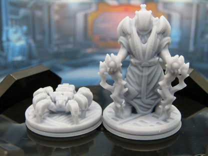 Mechromancer / Techromancer w/ Robo Spiders Mini Miniature Terrain 3D Printed