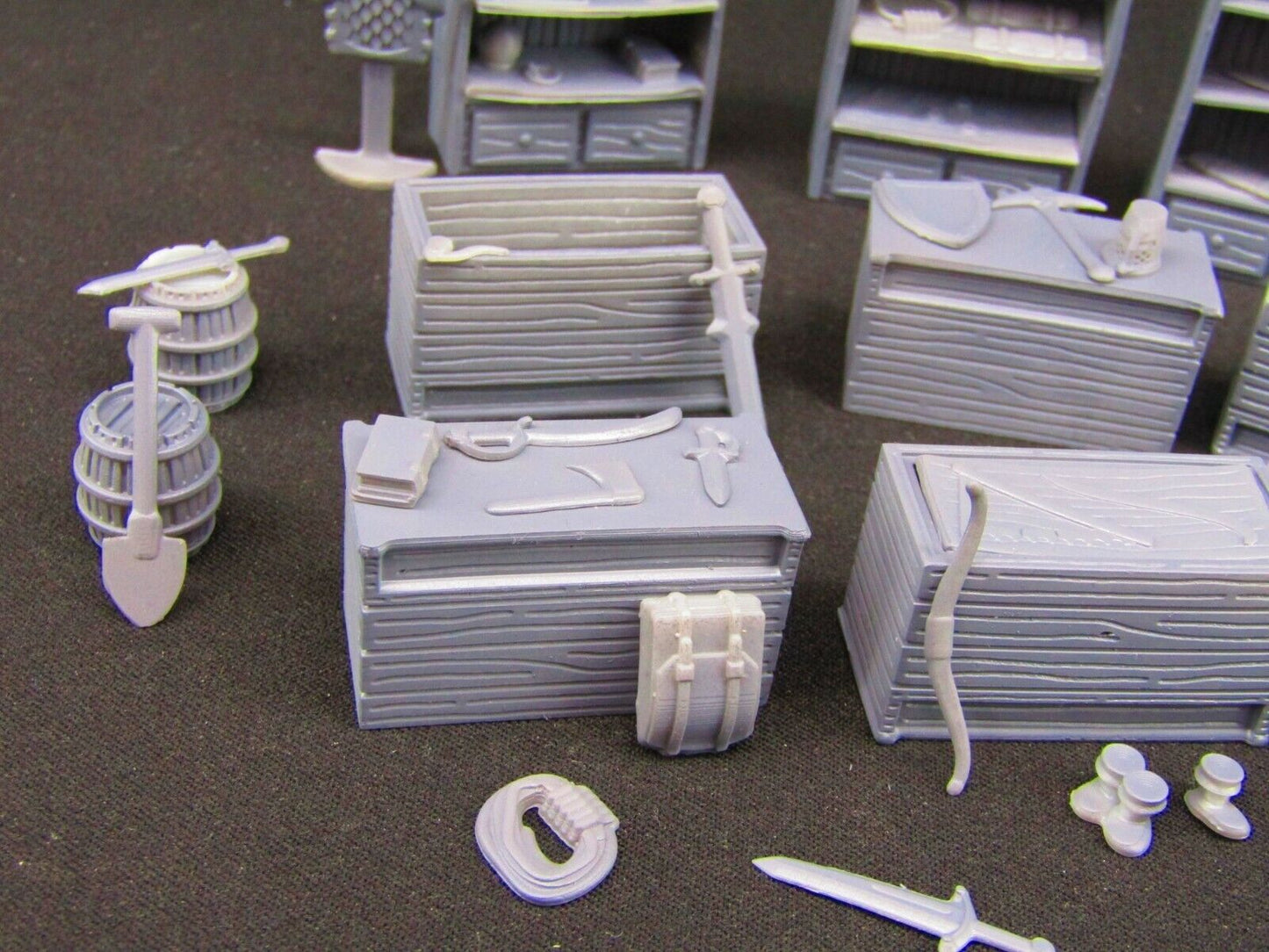 Merchant Weapon Trader Equipment Shop Items Scatter Terrain Props Scenery 3D