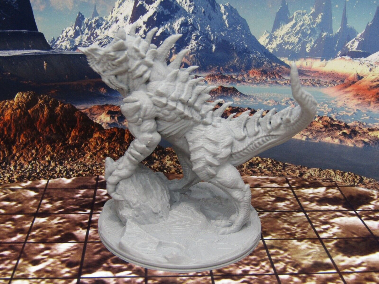 Apex Predator Reptilian Beast Monster Encounter Mini Miniature Figure 3D Printed