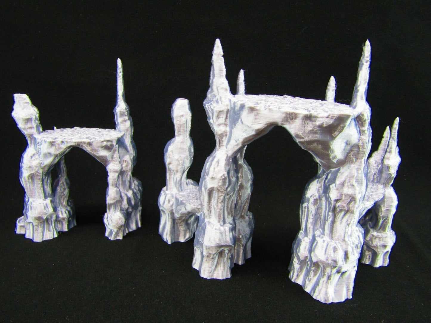 2pc Jagged Stone Perches / Walkways / Sniper Points Scatter Terrain Scenery