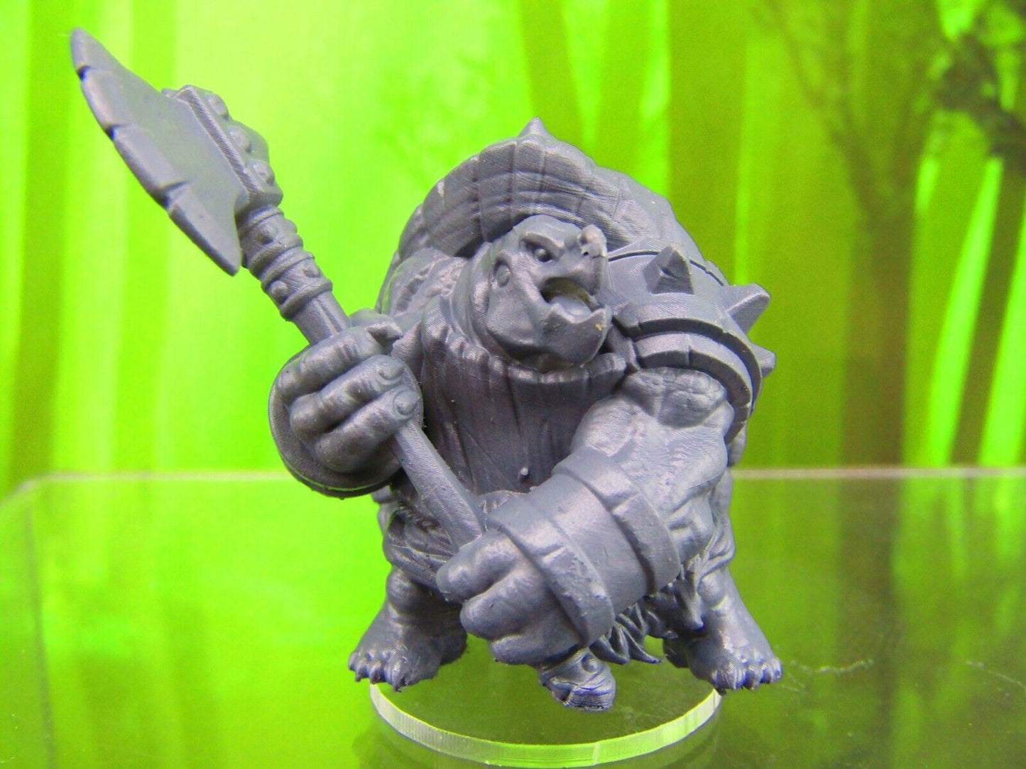 Tortle Barbarian Turtle Man Race Mini Miniature Figure 3D Printed Model 28/32mm