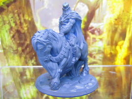 Death Knight in Armor Mounted on Horse Mini Miniature Figure 3D Printed Model