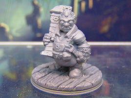 Gnome Engineer Mini Miniature Figure 3D Printed Model 28/32mm Scale Fantasy RPG