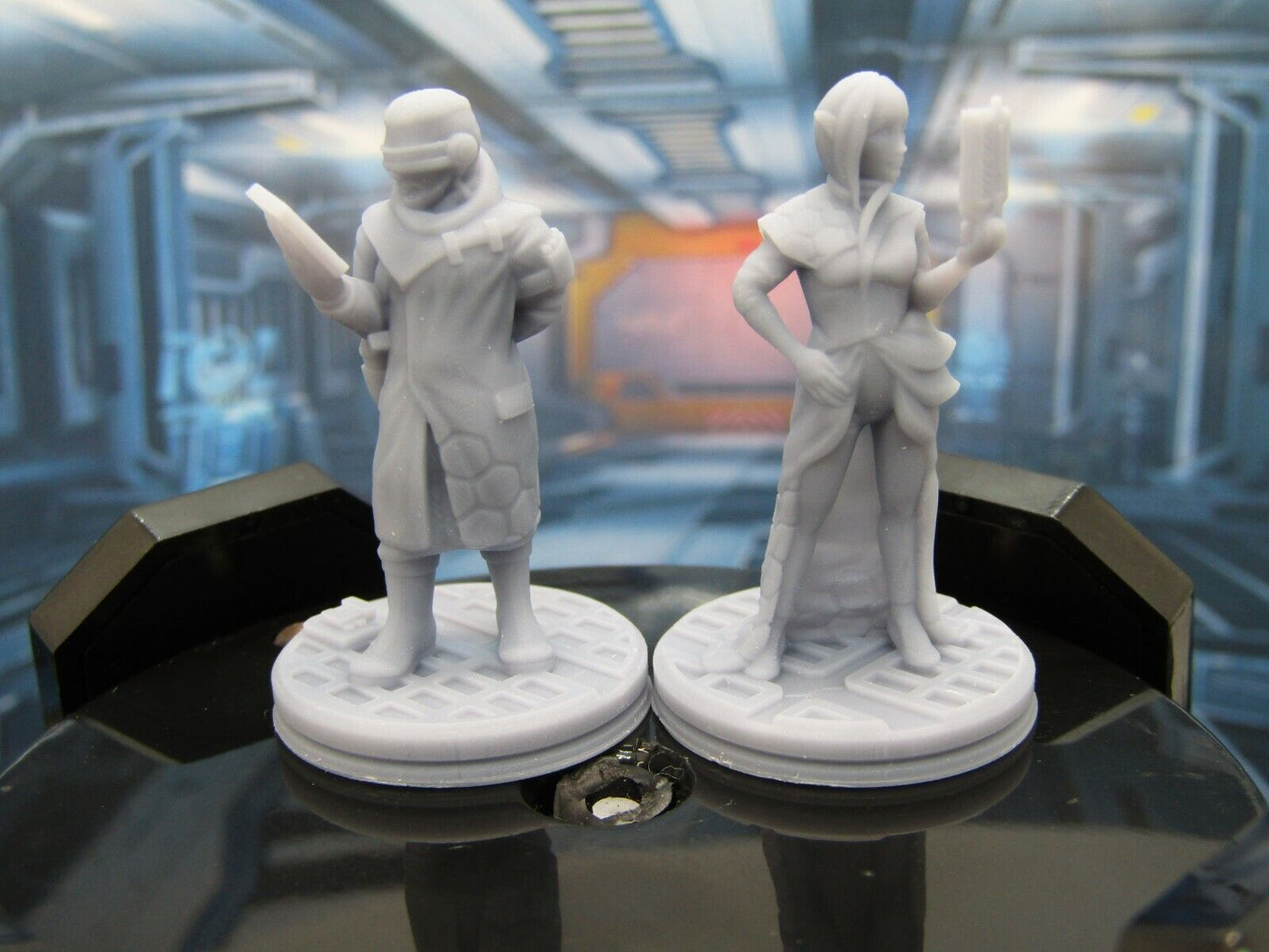 Syndicate Agents Pair Mini Miniature Scatter Terrain Scenery 3D Printed Model 28