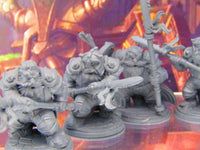 
              6pc Dwarf Spearmen Fighters Soldiers Mini Miniature Figure 3D Printed Model DnD
            