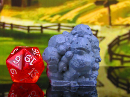 Clod Battle Roller Earth Elemental Dirt Folk Mini Miniature Model Character