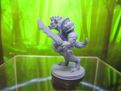 Gnoll Swordman Monster Mini Miniature 3D Printed Model 28/32mm Scale