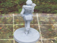 
              Female Elf Street Magician Mini Miniature Figure 3D Printed Model 28/32mm Scale
            