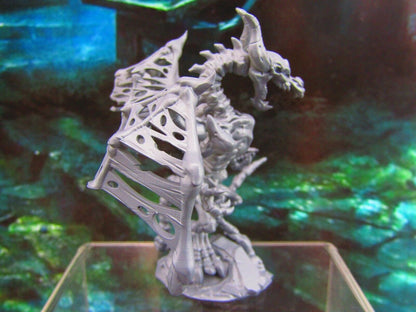 Bone Dragon Undead Skeleton Mini Miniature Figure 3D Printed Model 28/32mm Scale