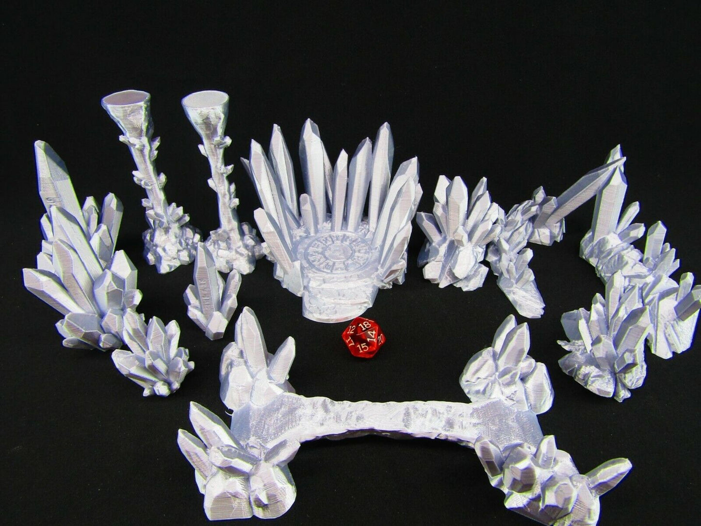 Crystal Cavern Cave Scatter Terrain Scenery 3D Printed Mini Miniature Model