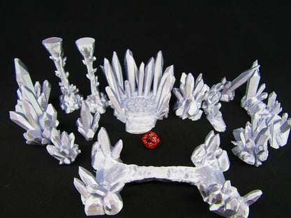 Crystal Cavern Cave Scatter Terrain Scenery 3D Printed Mini Miniature Model