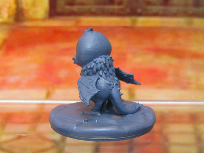 Baby Cockatrice Bird Monster Companion Mini Miniatures 3D Printed Model 28/32mm