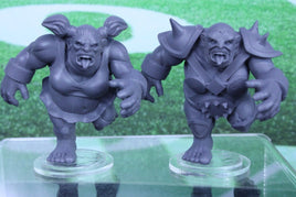 2pc Big Guy Female Trolls Mini Player Tabletop Blood Fantasy Football Bowl Team