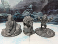 
              3 Piece Dire Wolf Saber Tooth Tiger Miniatures Mini Figure Dungeons Dragons D&D
            