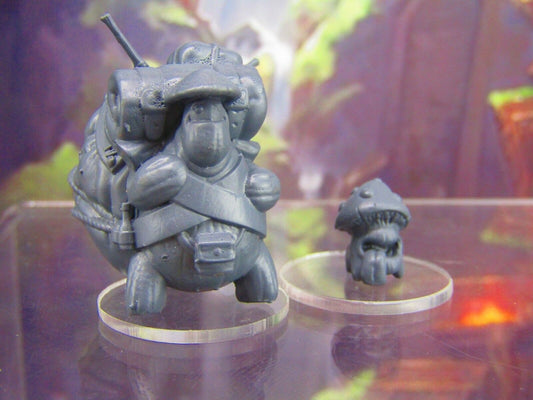 Shroomie Travelling Merchant & Pup Pair Mushroom Men Myconid Fungus Folk