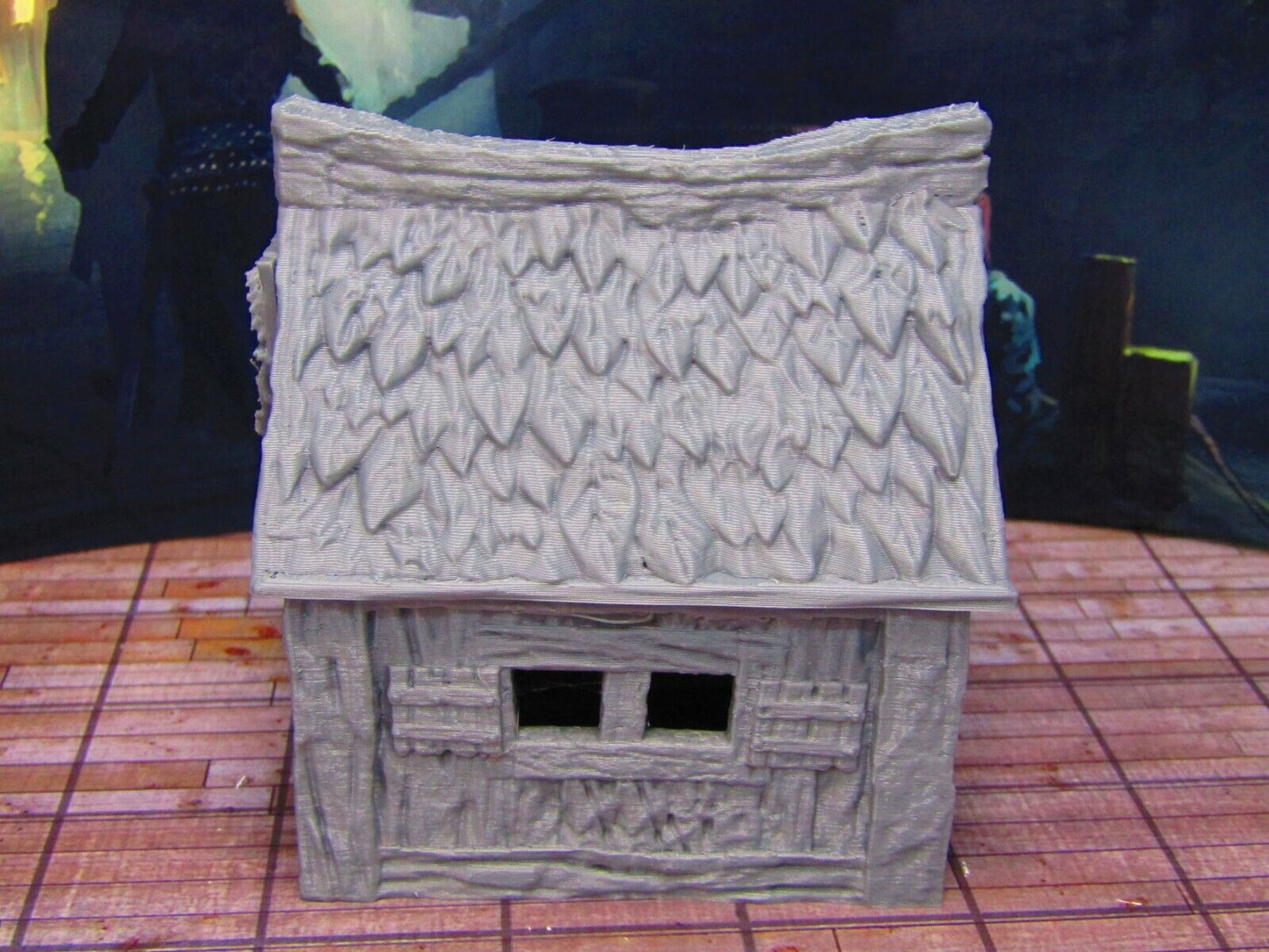 Fisherman's Shack with Shark Jaw & Removeable Roof Scenery Scatter Terrain Props