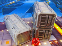 
              3pc Stackable Shipping Containers Dock Cargo Set Scenery Scatter Terrain
            