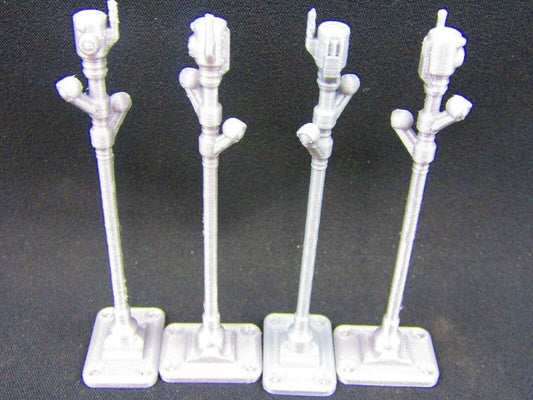 4pc Security Cameras Obstacle Set Scenery Scatter Terrain 3D Printed Model