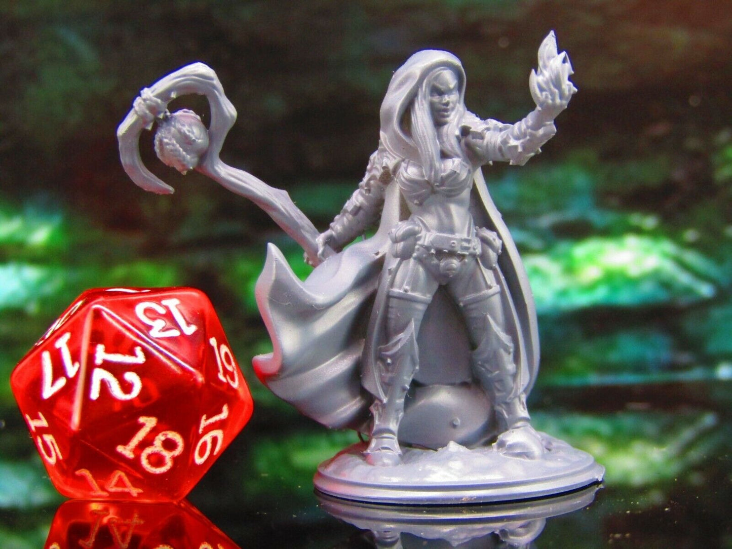 Female Necromancer A Mini Miniature Model Character Figure 28mm/32mm Scale